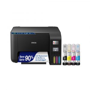 Epson EcoTank ET-2400 Wireless Color All-in-One Cartridge-Free Supertank Printer with Scan and Copy – Easy, Everyday Home Printing, Black